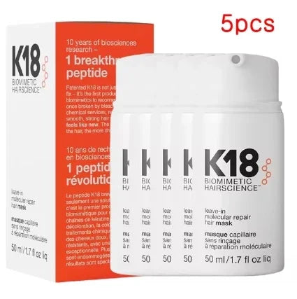 K18 Leave-In Molecular Repair Hair Mask Softens Restores Damaged Hair Deep Keratin Treatment for Scalp Hair Care